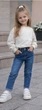 Дитячі джинси Levi’s для дівчинки з високою посадкою сині зріст 122 см - зображення 1