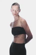 Спортивный бюстгальтер бандо H&M SoftMove Черный L (1277406) - изображение 2
