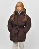 Пуховик для дівчинки X-Woyz DT-8379-26 58150 146 см коричневий - изображение 2