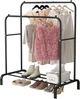Двойная напольная вешалка Double Floor Hanger 110×54 см с полкой для обуви - изображение 7