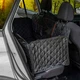 Автогамак для собак у машину водостійкий 210×145 см Oxford 600D - Чорний з оранжевою вставкою - зображення 9