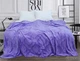Плед Tag Tekstil велсофт з тисненим малюнком 160х220 см Лавандовий Затишок PledVL-066 - изображение 2