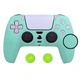 Силиконовый чехол для джойстика PS5 Dualsense (light green) + в подарок 2 накладки - изображение 2