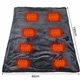 Плед пончо с подогревом от PowerBank USB 150×85 см, флисовый электроплед 3 режима, 7 зон нагрева - изображение 4