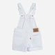 Подростковый летний джинсовый полукомбинезон для девочки Levi's 356175330 146-152 см Белый (1159854358) - изображение 5