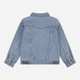 Подростковая джинсовая куртка для девочки Levi's 609638706 146-152 см Синяя (1159863545) - изображение 5