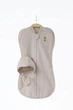 Європелюшка на блискавці з шапочкою Mag baby Cozy, mokko 0-3 - изображение 1