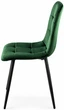 Стілець/крісло на кухню PM-003 Perfect Home Темно-зелений Польща Sic Velluto 10 Dark Green - зображення 3