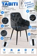 Стул/кресло на кухню TABITI Perfect Home Графит Польша Sic Velluto 19 Graphite - изображение 3
