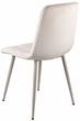 Стул/кресло на кухню PM-003 Perfect Home Беж с белыми ножками Польша Sic Velluto 2 Beige - изображение 4