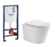 Інсталяція Grohe Rapid SL 38772001 з панеллю змиву Skate Cosmopolitan 38732000 + унітаз Primera UF HT-1022-WHT001 Vortex Flush з сидінням Soft Close дюропласт - зображення 1