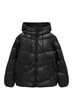 Куртка з еко шкіри Pull & Bear чорний IZCPB577 S - изображение 5