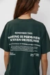 Футболка Pull & Bear темно-зелений з принтом FDOKK195 M - изображение 5