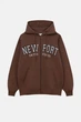 Толстовка Pull & Bear коричневий з принтом VFFHB281 S - изображение 5