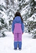 Детский зимний комбинезон для девочки 134 см / 9 лет С&A лиловый/синий - изображение 3