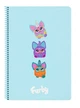 Блокнот Furby А4 небесно-блакитний на спіралі, Safta - зображення 1