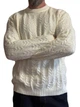 Теплий светр з кашеміром,пухнастий, біло-молочний, 2XL-3XL - изображение 2