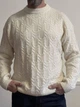 Теплий светр з кашеміром,пухнастий, біло-молочний, 2XL-3XL - изображение 3