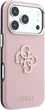 Etui na smartfon Guess Grained & Big Resin Logo do Apple iPhone 18 Pro / Apple iPhone 17 Pro Pink (3666339654948) - obraz 4