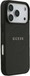Etui na smartfon Guess Grained Gold Ring MagSafe do Apple iPhone 18 Pro / Apple iPhone 17 Pro Czarne (3666339673536) - obraz 4