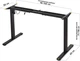 Каркас стола Mealux Powerframe Lite с электродвигателем Black (BS-10 Black) - изображение 6