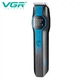 Машинка для стрижки волос и бороды VGR V-173 Blue 13 в 1, мужской аккумуляторный триммер, 13 насадок, LED дисплей, набор для груминга дома - изображение 3