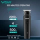 Машинка для стрижки волос аккумуляторная профессиональная, триммер VGR V-933, 4 насадки - изображение 6