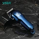 Машинка для стрижки волос VGR V-679 BLUE аккумуляторная профессиональная, мужской триммер для бороды и окантовки, 4 насадки - изображение 7