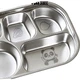 Детская тарелка COOKSS с разделителями, поднос для кормления младенцев из нержавеющей стали 304, обеденная тарелка для мальчиков и девочек, садовая посуда. - изображение 2