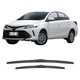 Склоочисники Paisu 08-26 Toyota Vios/17-26 Vios FS, оригінальні беззбиткові безшумні щітки склоочисника, U-подібні 24+14 - зображення 3
