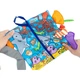 Развивающая игрушка-книжка Jollybaby из ткани для малышей от 0 до 6 месяцев, жевательная, рвущаяся, моющаяся, с изображением морского хвоста. Подарок. - изображение 2