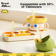 Силиконовые трубочки для детской миски Huangchong с зажимом 2 шт Yellow - изображение 4