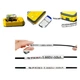 Термотрансферная лента для этикеток Handylabels Q Series, термоусадочная трубка, желтая, 9 мм x 2 м - изображение 2