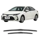 Склоочисники Paisu, сумісні з Toyota Corolla 2007-2018 років випуску, оригінальні заводські щітки склоочисників, безкісткові безшумні гумові смужки - зображення 1