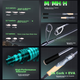 Вудка FishingFans Quick Shark Long Cast універсальна для прісноводної та морської риболовлі, окуня, щуки, чорної ями, кастингова вудка 2,4 м з ручкою для лову рушниці MH - зображення 2