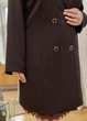 Костюм женский с юбкой и пиджаком с кружевом (060263801) Шоколадный 46-48 - изображение 4