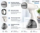 Профессиональный ручной отпариватель для одежды Tasbudy UHA-QH09 (белый, 1500W, 120°C, 2.5 бар, керамическая подошва, резервуар 300 мл) - изображение 2