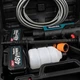 Бездротова автомийка Makita DHW205Z 30 бар акумуляторна мийка 48 В 6 А·год з 2 батареями апарат високого тиску 230 л/год для миття авто саду фасаду 6 режимів струменя шланг 5 м - зображення 3