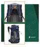 Рюкзак туристичний Springos 60 л CS0129 Navy Blue/Grey - зображення 9
