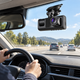 Автомобильный видеорегистратор с тремя камерами 1296P Full HD+, G-Sensor, ночной съемкой, циклической записью, микрофоном и дисплеем, черный - изображение 6