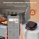 BBQ термометр Inkbird IBT-4XS Bluetooth цифровий на 4 кольорові щупи для м'яса, гриля, духовки та коптильні | керування через застосунок BBQ Go, дальність до 50 м, акумулятор до 40 годин | магнітний термометр для стейків з таймером - изображение 3