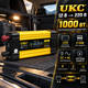 Перетворювач напруги UKC автомобільний 1000 Вт інвертор з 12 В на 220 В для авто акумулятора з двома USB портами LCD дисплеєм захистом від перегріву перевантаження замикання - зображення 1