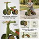 Детский толокар беговел музыкальный Mierteqi Baby Go 1134 возраст от 1 года Deep Green - изображение 8