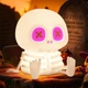Силіконовий нічник Скелет з фіолетовими очима Halloween Skeleton Night Light - зображення 2