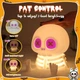 Силіконовий нічник Скелет з фіолетовими очима Halloween Skeleton Night Light - зображення 3
