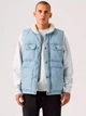 Теплий жилет джинсовий чоловічий Levi`s 648385496 L Блакитний (1162188490) - зображення 1
