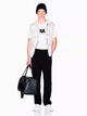 Футболка хлопковая длинная мужская Armani Exchange 803988057 XL Белая (1162615844) - изображение 3