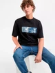 Футболка хлопковая длинная мужская Hugo Boss 542170174 M Черная (1160129067) - изображение 3