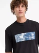 Футболка хлопковая длинная мужская Hugo Boss 542170174 M Черная (1160129067) - изображение 4