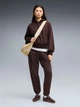 Спортивні штани на флісі жіночі Puma HER Comfort Pants FL CL 69403233 S Коричневі (4070033338612) - зображення 3